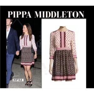 Kate Spade NY Dress Size 2  ASO Pippa Middleton Floral Tile Mini